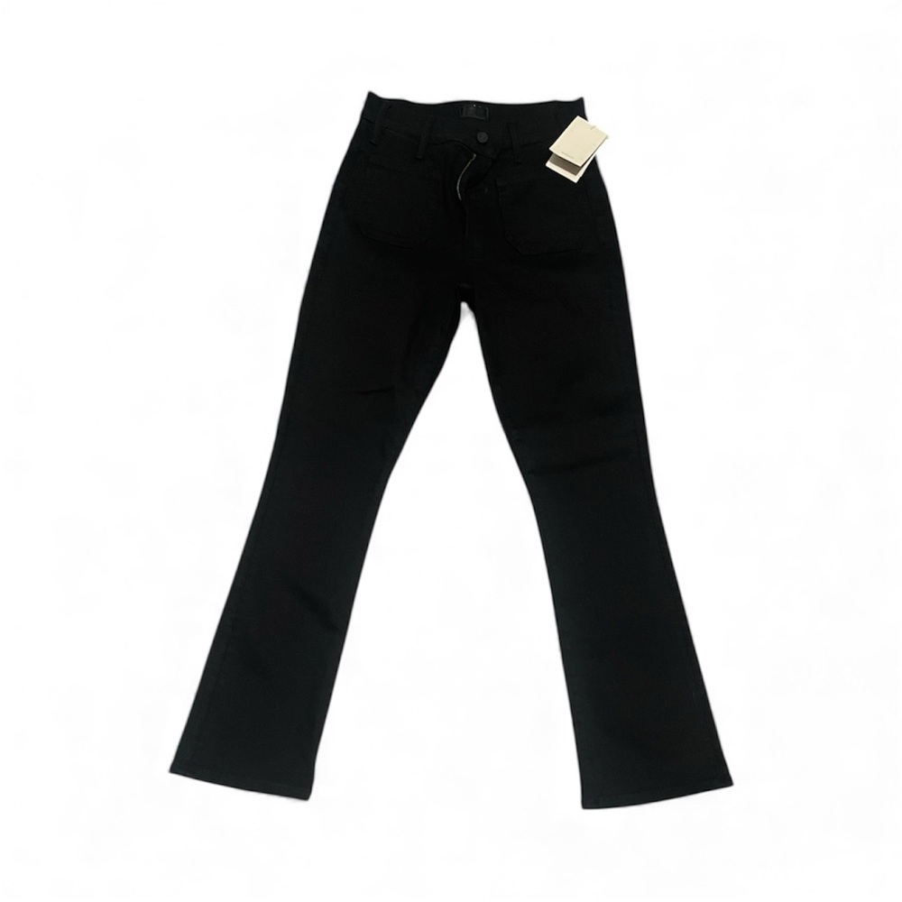 NWT Mother Patch Pocket Ankle Jeans Black Size 26